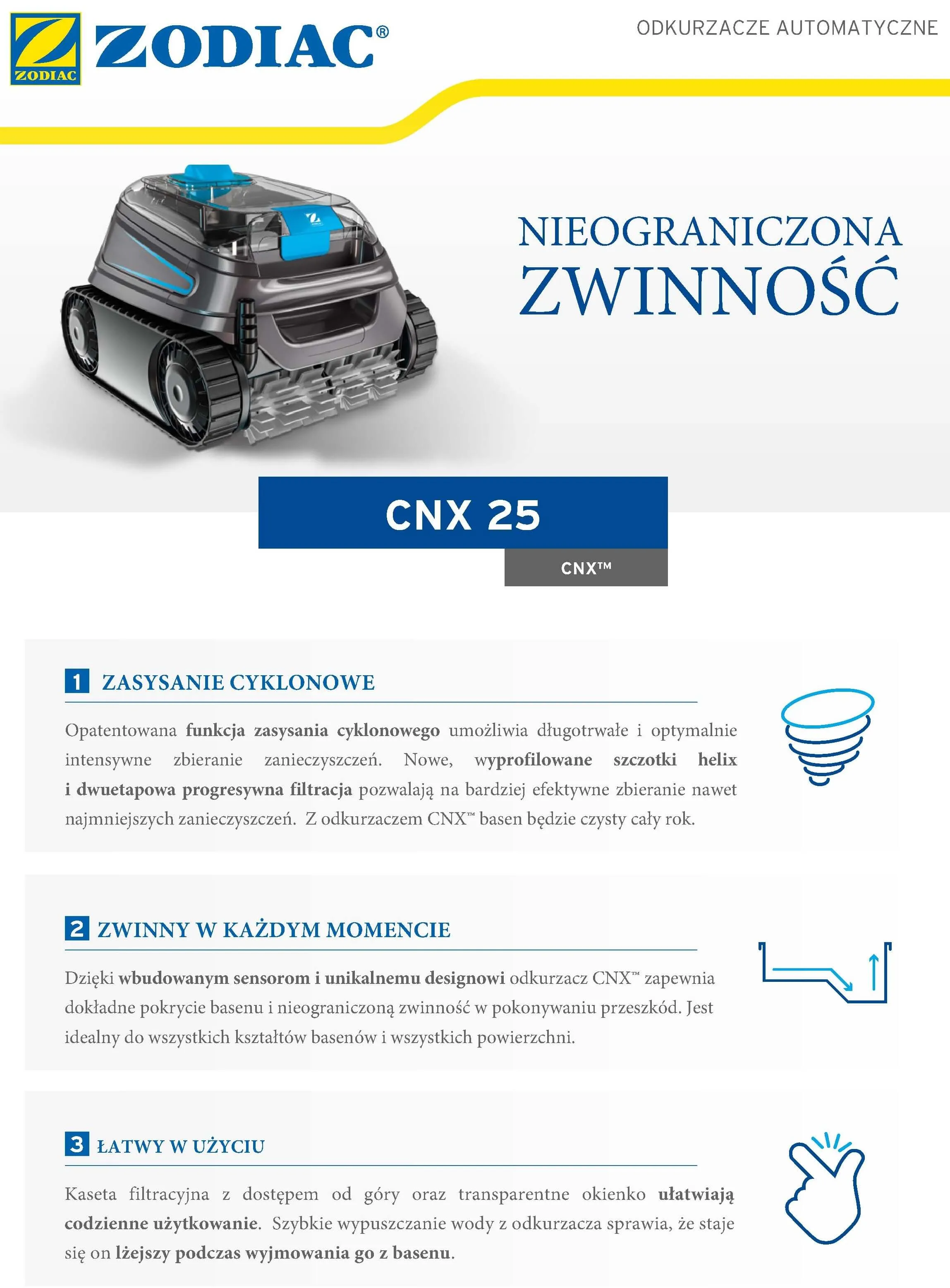 Odkurzacz Basenowy Zodiac CNX 25